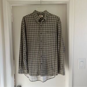 Men’s olive green flannel